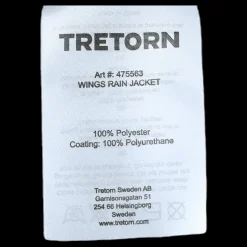 Discount Tretorn Wings Rainjacket Navy Svart