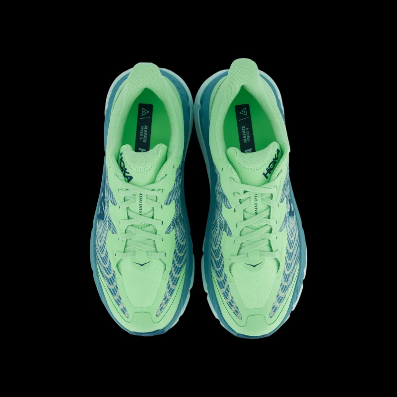 Outlet Hoka W mafate speed 4 Lime glow / ocean mist Blå