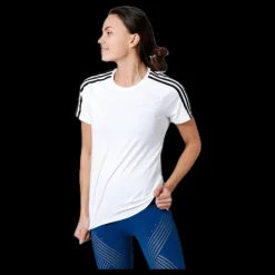 adidas Women D2M 3S T-Shirt White / Black Vit Best