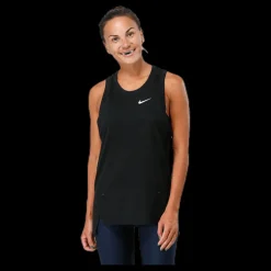 Nike Women Elite Tank Black/White Svart Clearance