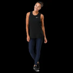 Nike Women Elite Tank Black/White Svart Clearance