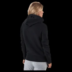 Outlet adidas Womens Badge Of Sport Overhead Fleece Hoodie Black Svart
