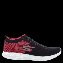 Skechers Womens Go Run 6 Pink/Black Rosa och Svart New