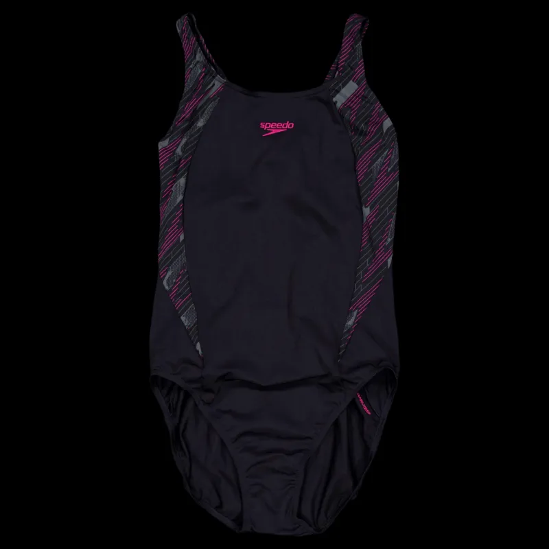 Speedo Womens Hyperboom Splice Muscle Black/pink Svart och Rosa Outlet