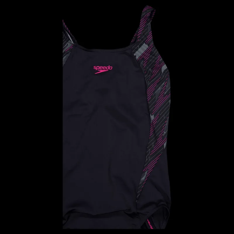 Speedo Womens Hyperboom Splice Muscle Black/pink Svart och Rosa Outlet