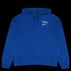Sale Nike Women's PSG NSW Hoodie Flc Trend Cl Blå