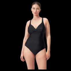 Speedo Womens Shaping Cross Knot 1 Pi Black Svart