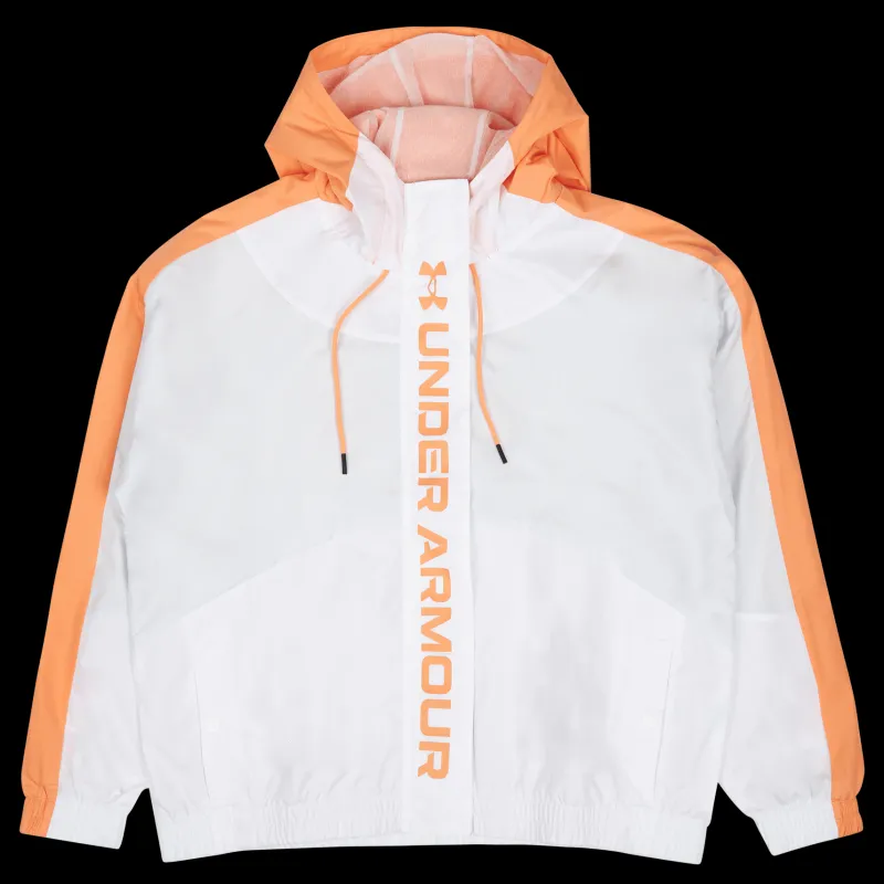 Under Armour Women's UA RUSH™ Woven Full-Zip Jacket Vit Outlet