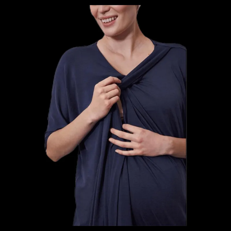 Boob Wonton Dress Blue Blå Best