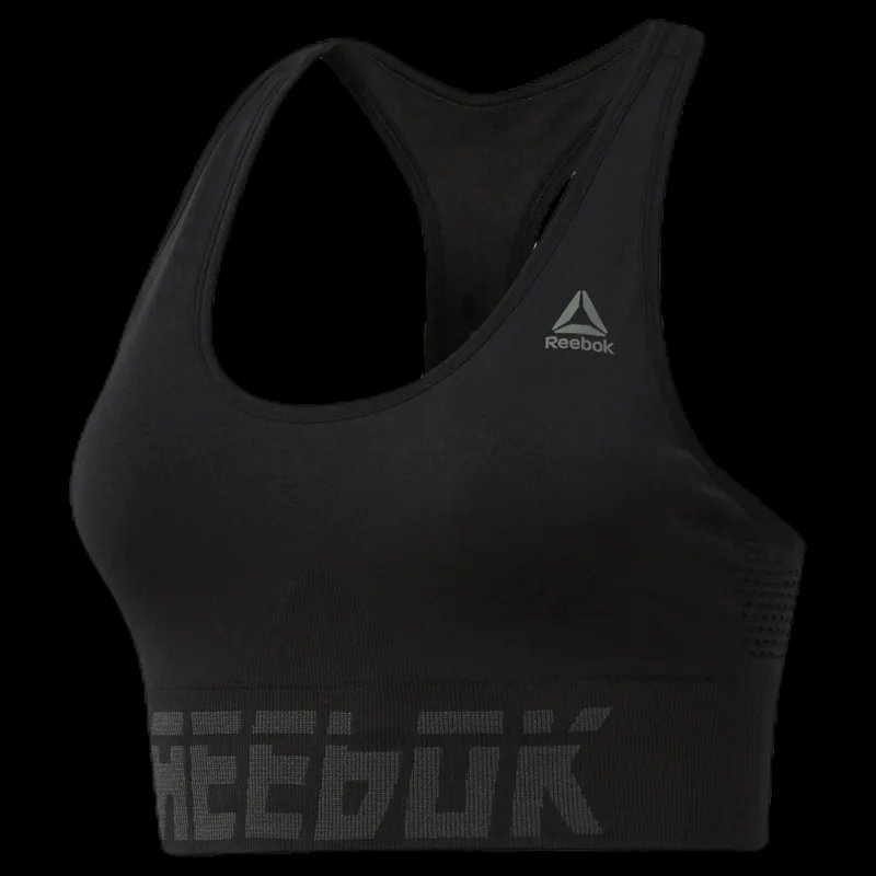 Best Reebok WOR Meet You There Seamless Padded Bra Black Svart