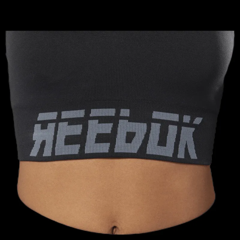 Best Reebok WOR Meet You There Seamless Padded Bra Black Svart