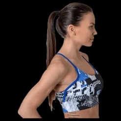 Online Reebok Wor Myt Aop Bra Blue/Black Flerfärgad