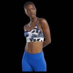Online Reebok Wor Myt Aop Bra Blue/Black Flerfärgad
