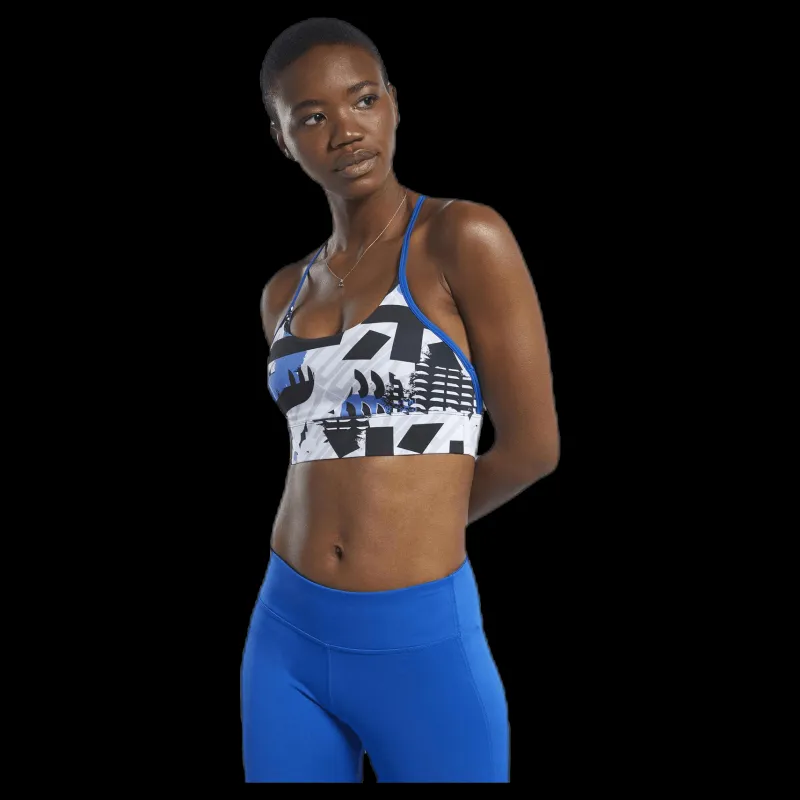 Online Reebok Wor Myt Aop Bra Blue/Black Flerfärgad