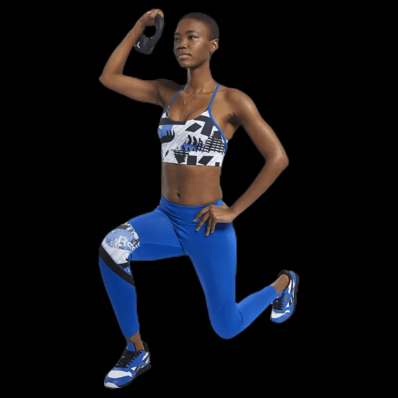 Online Reebok Wor Myt Aop Bra Blue/Black Flerfärgad