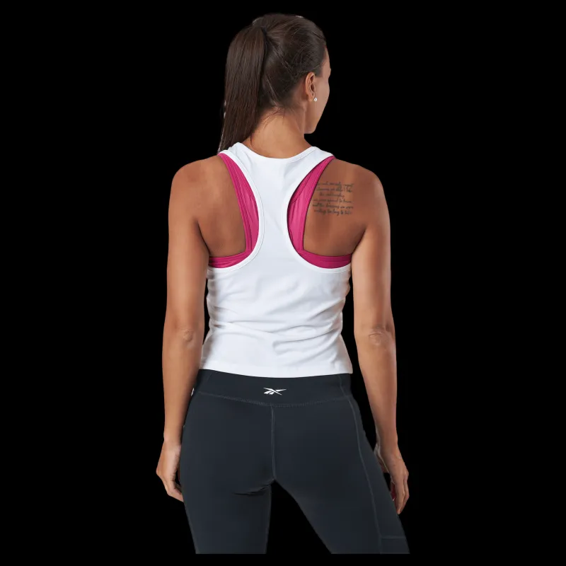 Reebok Wor Poly Tank White Vit Online
