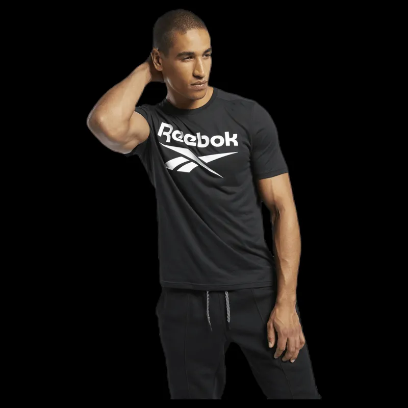 Hot Reebok Wor Sup Graphic SS Tee Black Svart