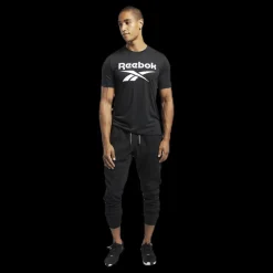 Hot Reebok Wor Sup Graphic SS Tee Black Svart