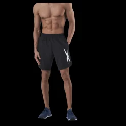 Sale Reebok Wor Woven Graphic Short Black Svart