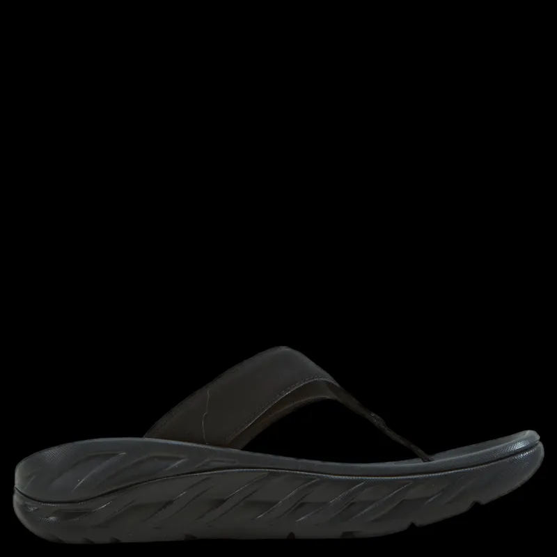 Hoka W ora recovery flip Black / dark gull gray Svart Clearance