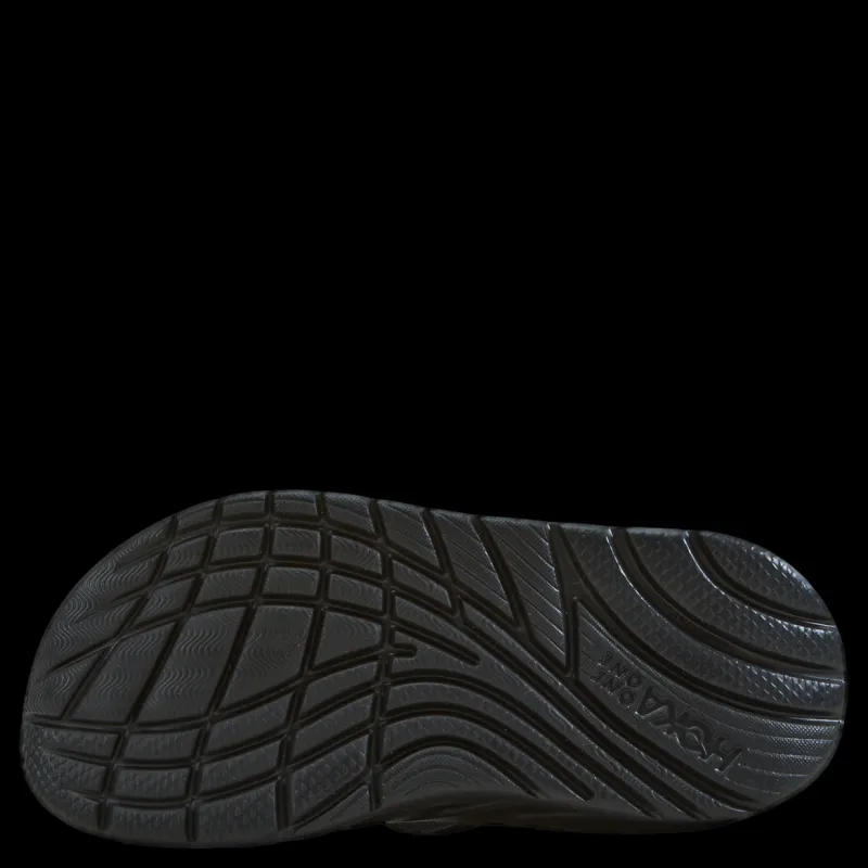 Hoka W ora recovery flip Black / dark gull gray Svart Clearance