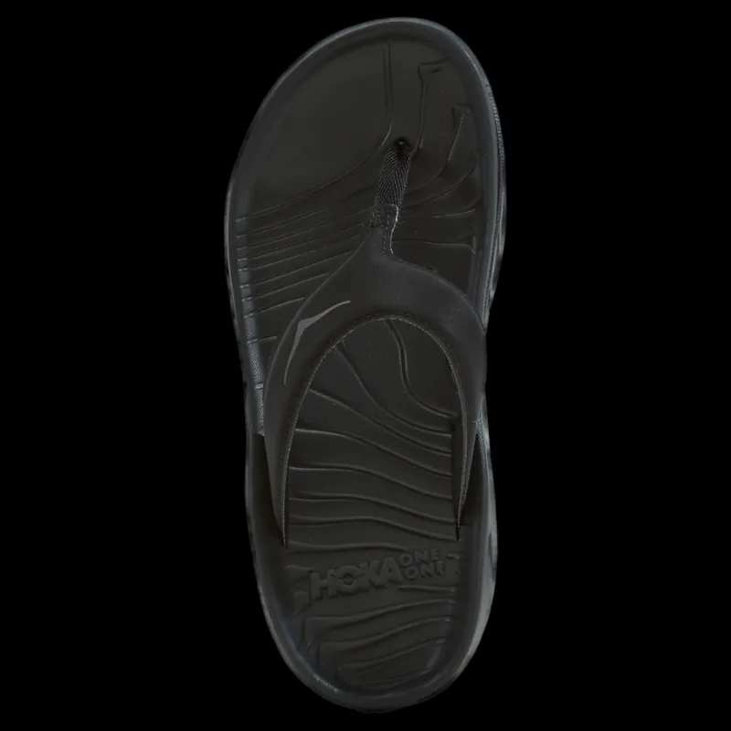 Hoka W ora recovery flip Black / dark gull gray Svart Clearance