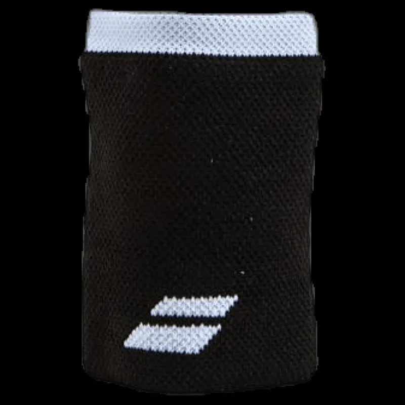 Babolat Wristband Jumbo Logo black Svart Outlet