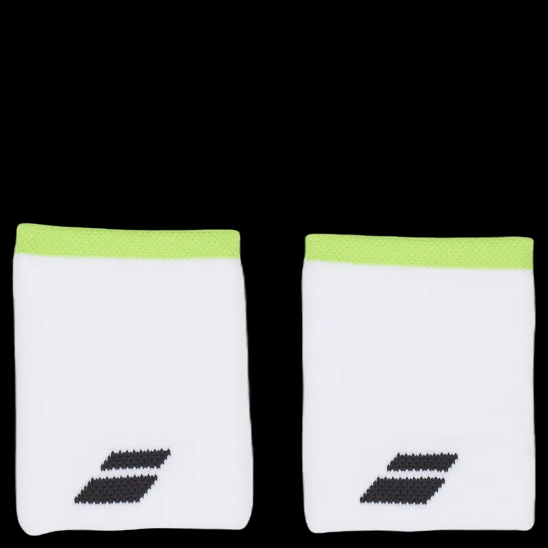 Sale Babolat Wristband Logo Jumbo White/aer White Yellow Vit och Gul