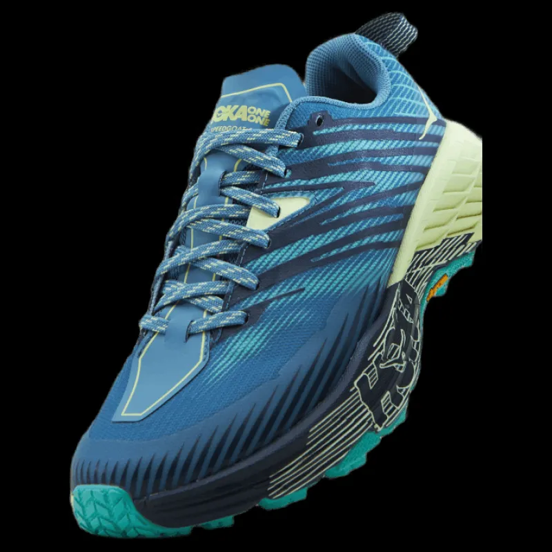 Hot Hoka W speedgoat 4 wide Provincial blue / luminary gre Blå