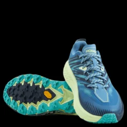 Hot Hoka W speedgoat 4 wide Provincial blue / luminary gre Blå