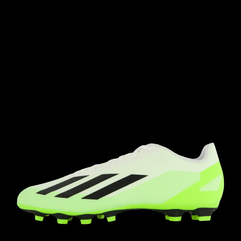 adidas X Crazyfast.4 Flexible Ground Boots Cloud White / Core Black / Lucid Lemon Svart och Vit Outlet