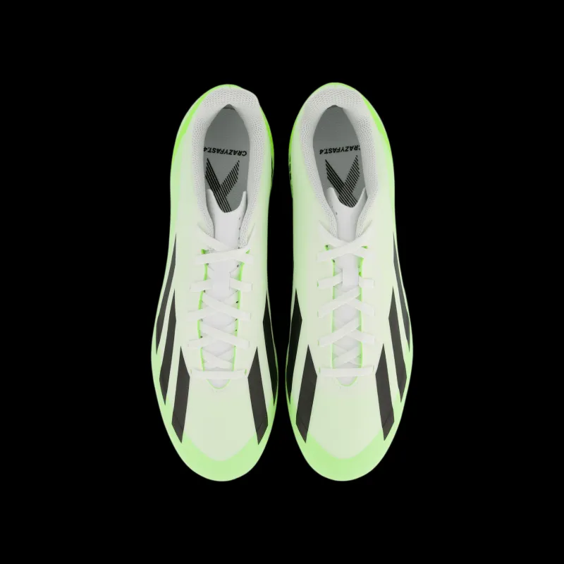 adidas X Crazyfast.4 Flexible Ground Boots Cloud White / Core Black / Lucid Lemon Svart och Vit Outlet