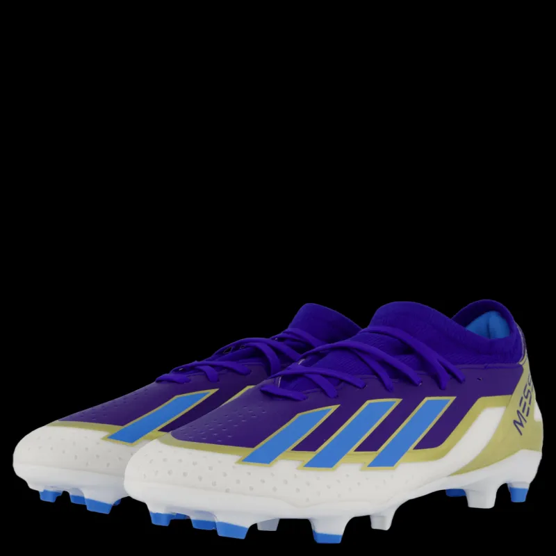 adidas X Crazyfast Messi League Firm Ground Boots Lucid Blue / Blue Burst / Cloud White Blå och Vit