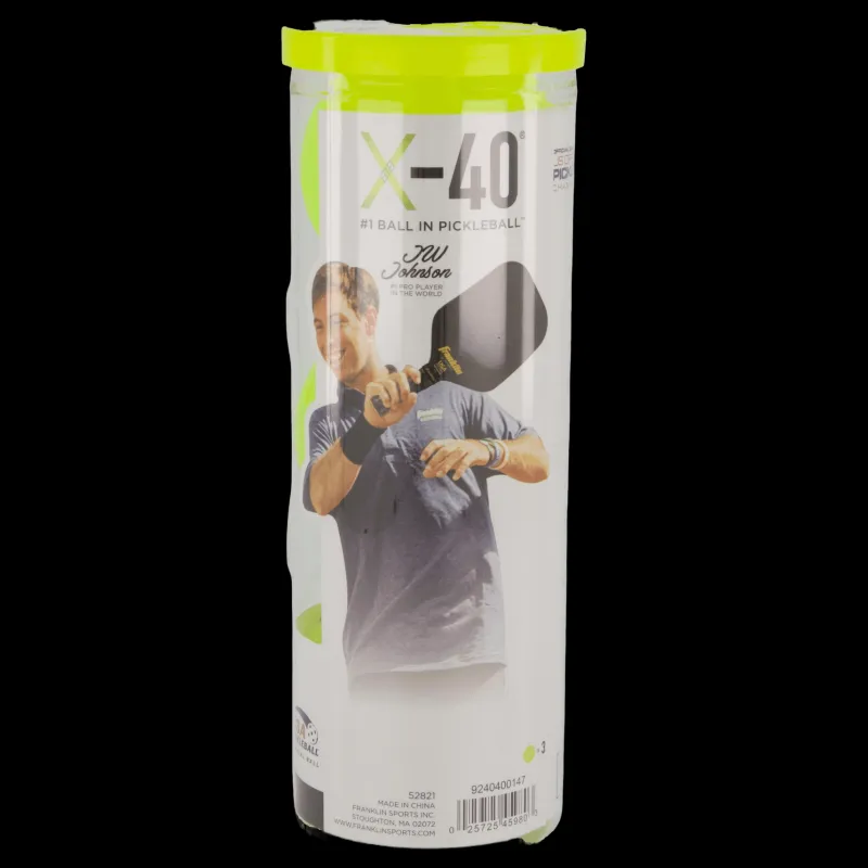 Hot Franklin X-40 Outdoor Pickleball 3 Pck. Optic Vit