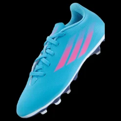 adidas X Speedflow.4 Flexible Ground Boots Sky Rush / Team Shock Pink / Legacy Indigo Blå Online