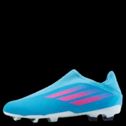 adidas X Speedflow.3 Laceless Firm Ground Boots Sky Rush / Team Shock Pink / Cloud White Vit och Rosa Discount