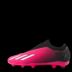 Hot adidas X Speedportal.3 Laceless Firm Ground Boots Team Shock Pink 2 / Zero Metalic / Core Black Svart och Rosa