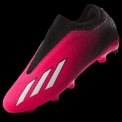 Hot adidas X Speedportal.3 Laceless Firm Ground Boots Team Shock Pink 2 / Zero Metalic / Core Black Svart och Rosa