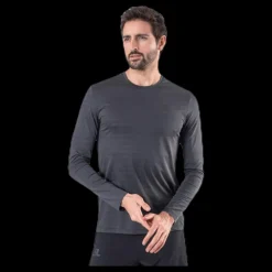 Salomon XA Long Sleeve Tee Black/Grey Svart och Grå
