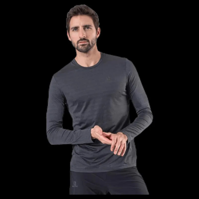 Salomon XA Long Sleeve Tee Black/Grey Svart och Grå