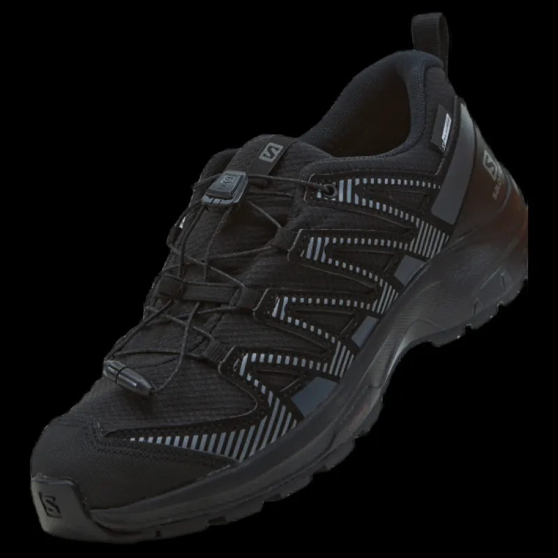 New Salomon Xa Pro V8 Cswp J Black/black/ebony Svart