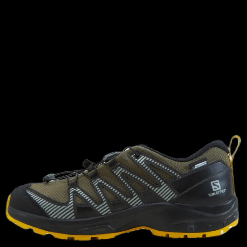 Salomon Xa Pro V8 Cswp J Olive Night/black/sulphur Svart