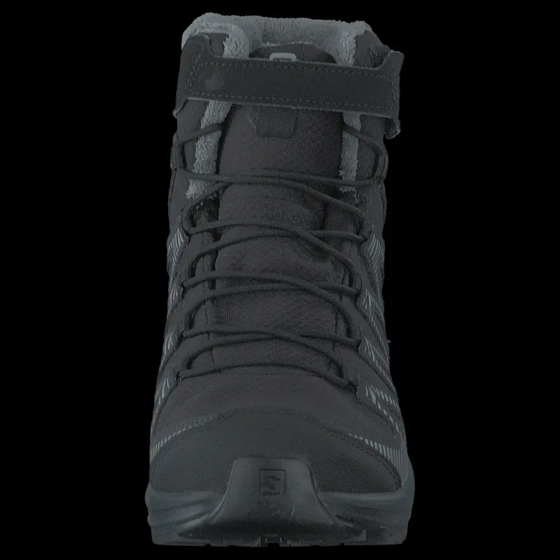 Clearance Salomon Xa Pro V8 Winter Cswp J Black/phantom/quiet Shade Svart