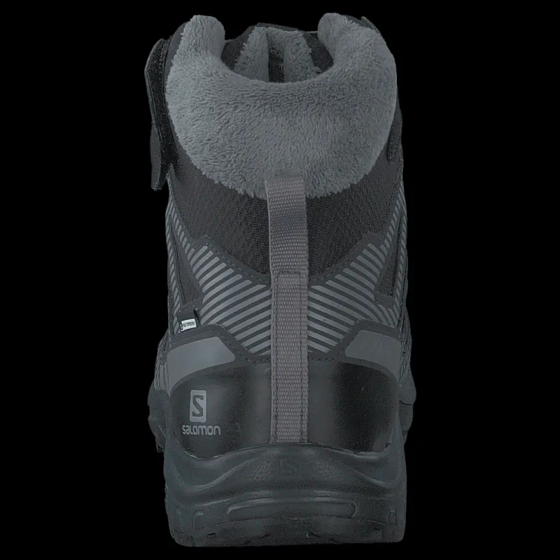 Clearance Salomon Xa Pro V8 Winter Cswp J Black/phantom/quiet Shade Svart