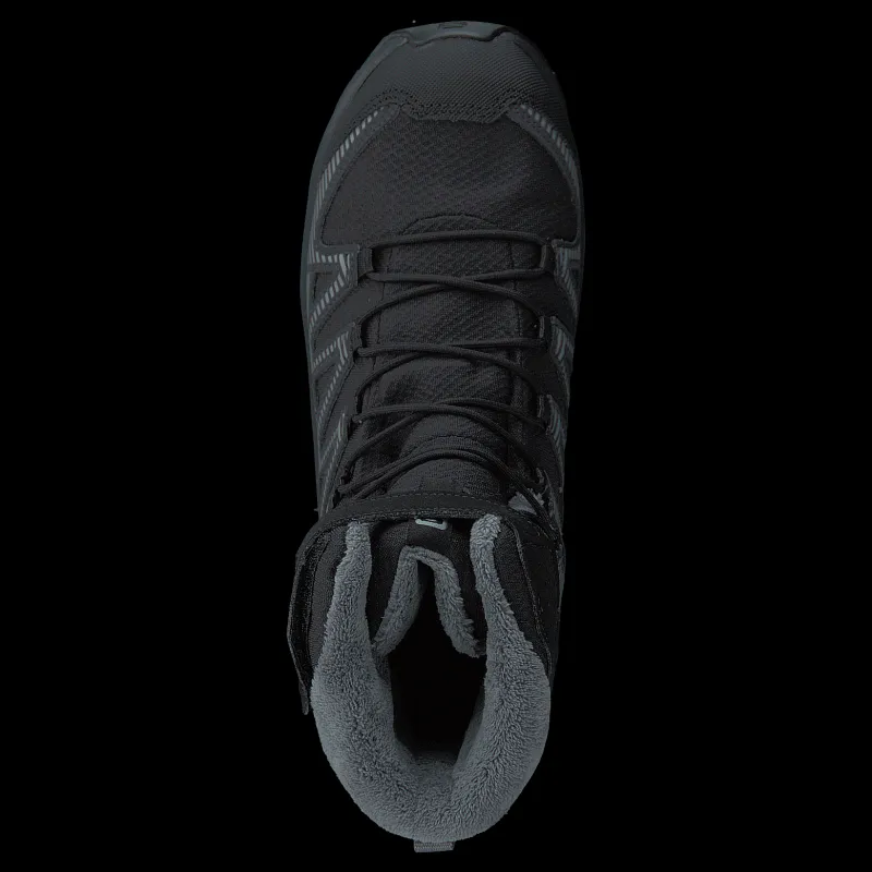 Clearance Salomon Xa Pro V8 Winter Cswp J Black/phantom/quiet Shade Svart