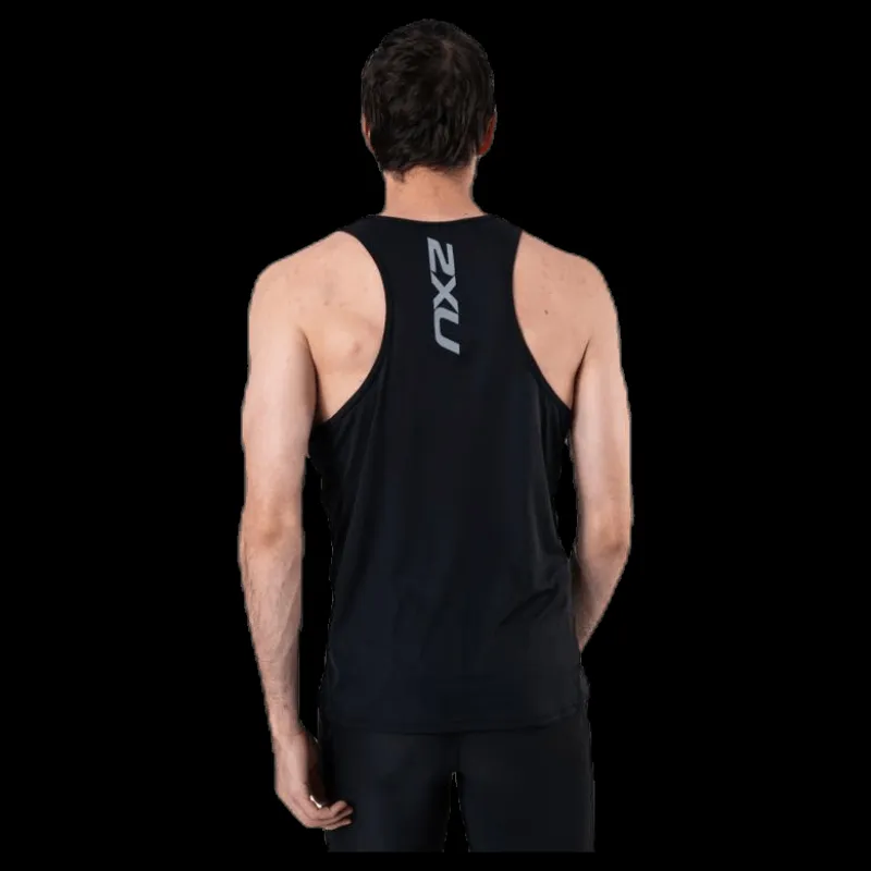 Discount 2XU XVENT G2 Singlet Black/Silver Svart och Silver