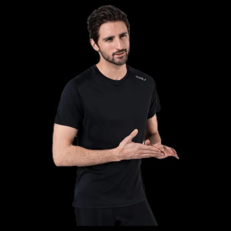 2XU XVENT G2 SS Tee Black/Silver Svart och Silver