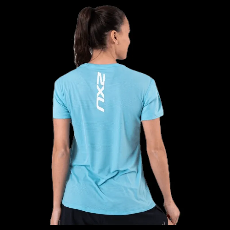 2XU XVENT G2 SS Tee Blue/White Blå och Vit Best