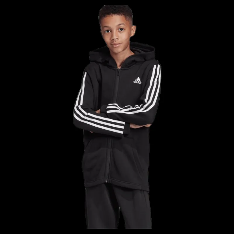 adidas Yb Mh 3S Fz Black / White Svart Clearance