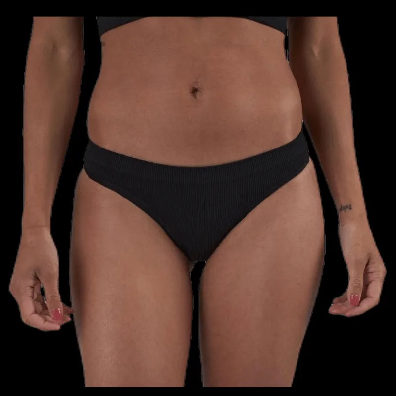 Pieces Ymmi Rib Brief 2-Pack Black Svart Sale